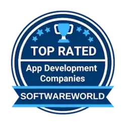 top reted app development companies by software word