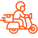 delivery man logo