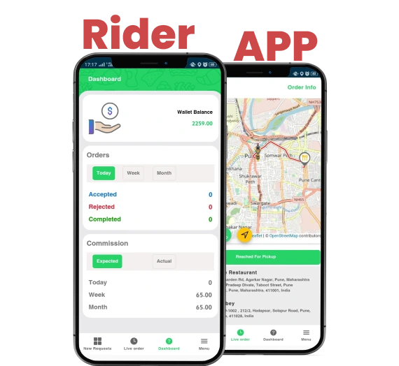 cake delivery app for rider